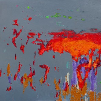Із серії  ’Процес’, 2018, п.зміш.техн., 180х180